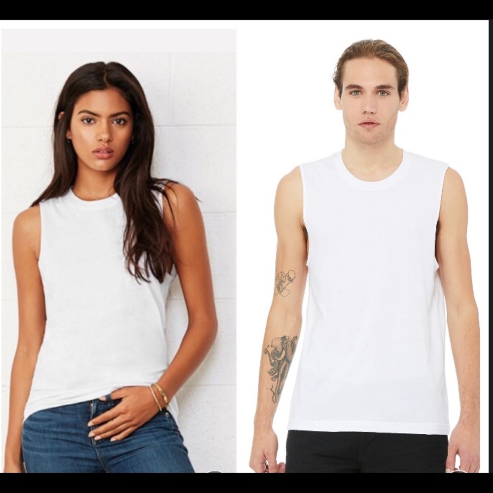 new • bella canvas unisex muscle tee